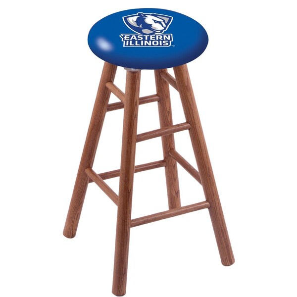 Holland Bar Stool Co Oak Bar Stool, Medium Finish, Eastern Illinois Seat RC30OSMed - main
